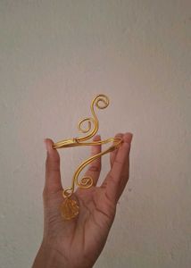 Handmade Golden Armlet with charm