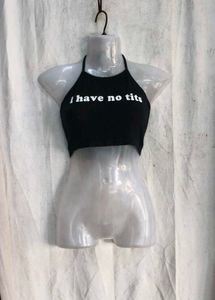 8810. Black Graphic Crop Top