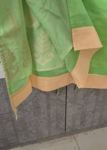 Embroidered Green Kurti