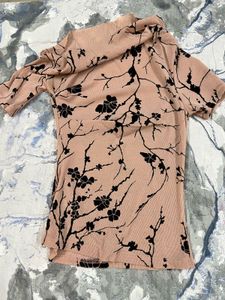 Chic Floral Print Top