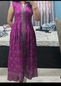 Elegant Purple Ethnic Dress