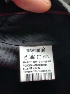 Raymond Men Checked Slim Fit Formal Trousers