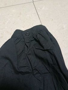 Black Puff Sleeve Top