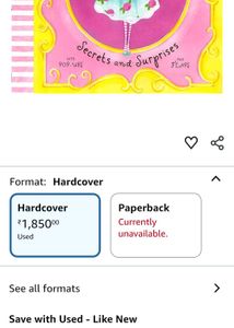 Felicity Wishes Secrets Hardcover pop up flap book