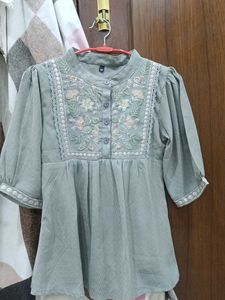 Embroidered Kurta Top