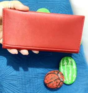 Red Flap Wallet