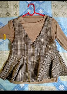 Brown Vest With Inner