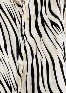 Stylish Zebra Print Sleeveless Tunic