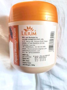 LiLIUM Papaya Massage Cream