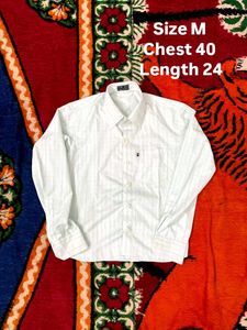 Striped White Shirt