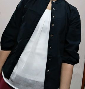 Stylish Black  Ethnic Top