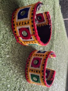 Embroidered Mirror Work Bracelets