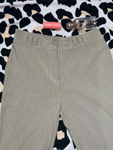 Striped Flared Trousers