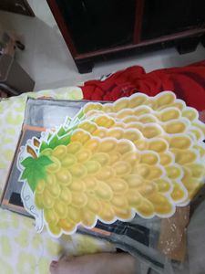 New Unused Table Mats Grape Shape (6)
