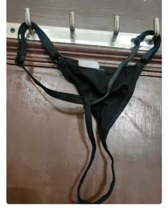 combo of 2 Red Lace Thong and black Panties