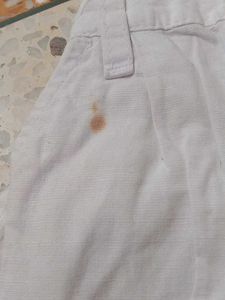 pure cotton white pant