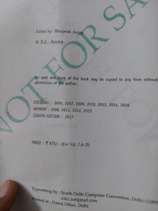 Class 12th- S.L. Arora Physics 2017 Vol. 1