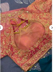 🌟Embroidered Silk Saree Blouse