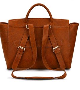 Stylish Tan Faux Leather Handbag