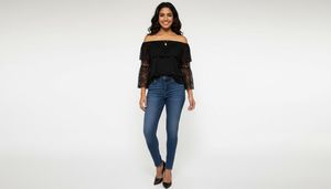 Elegant Black Lace Off-Shoulder Top