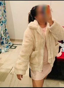 Cream Fuzzy Teddy Jacket