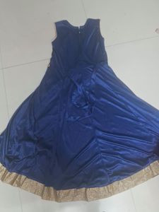 Royal Blue Embellished Anarkali Gown