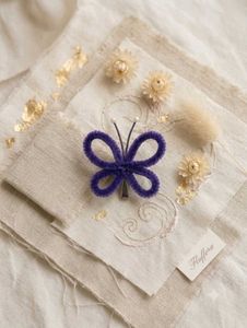 Cute Purple Butterfly Hair Clip