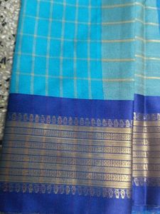 Beautiful shade of blue saree