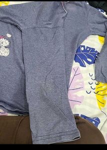 Blue Long Sleeve Top &amp; Bottom Set