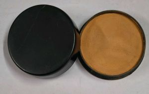 Vintage Compact Powder Case Almond Dust water