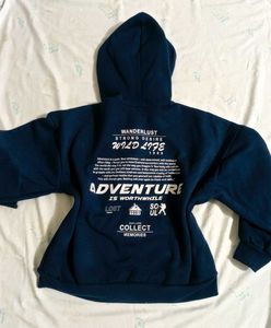 Navy Blue "Adventure is Worthwhile" Hoodie