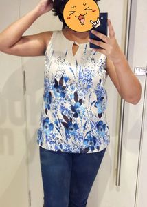 Floral Print Sleeveless Top