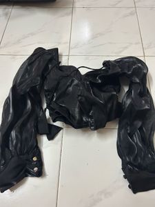 Elegant Black Readymade Blouse