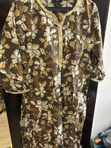 Floral Print Kurta