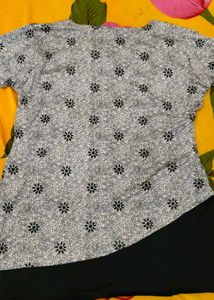 Floral Print Soft Crepe Kurti CasualWear