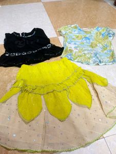 2 top and skirt