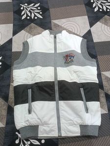 Men's Striped Padded Vest reversible