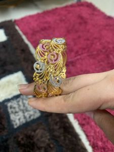 imitation jewellery Elegant Gold Plated Bangles