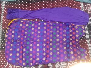 Elegant Purple Embroidered Kurta Set