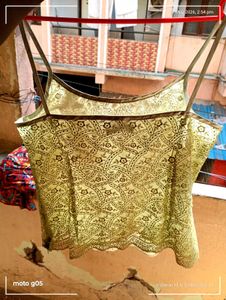 Pastel green Top Full Embroided