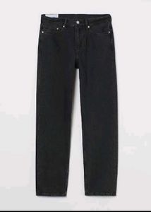 (H&amp;M) Relaxed Fit Black Jeans