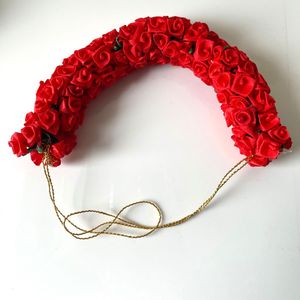 Artificial Red Rose Gajra