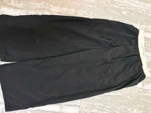 very cool Black Elastic Waist Pan