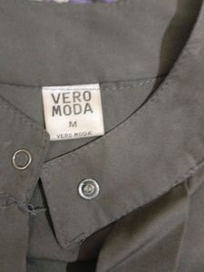 Grey Shirt Ban Style Full Sleeves For Girls