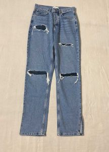 Primark Light Wash Ripped Jeans