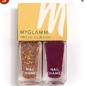 MyGlamm Two Of Your Kind Nail Enamel Duo Wicked wi
