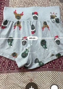 Cute Dog Print Sleep Shorts Cloud Material
