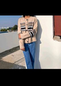 Vintage Argyle Knitted Cardigan 🥺🎀