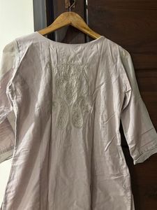 Embroidered Tassel Kurta