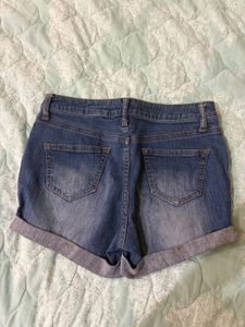 Blue Denim Shorts